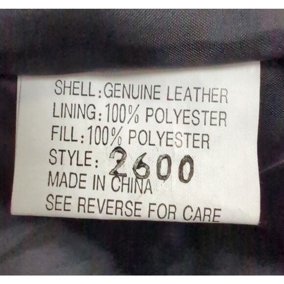 VTG Marco Morani Black Leather Trench Button Up Coat Suede Embellishments Size M - Picture 4 of 9